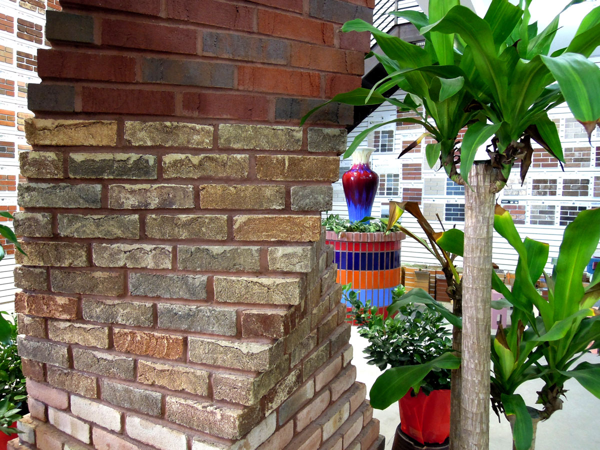 Brick and veneer sample panels