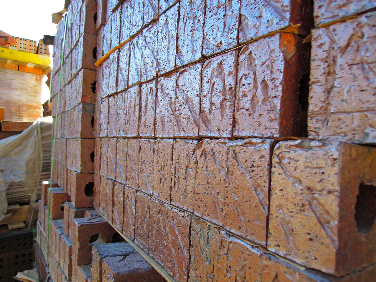 Split-face block detail