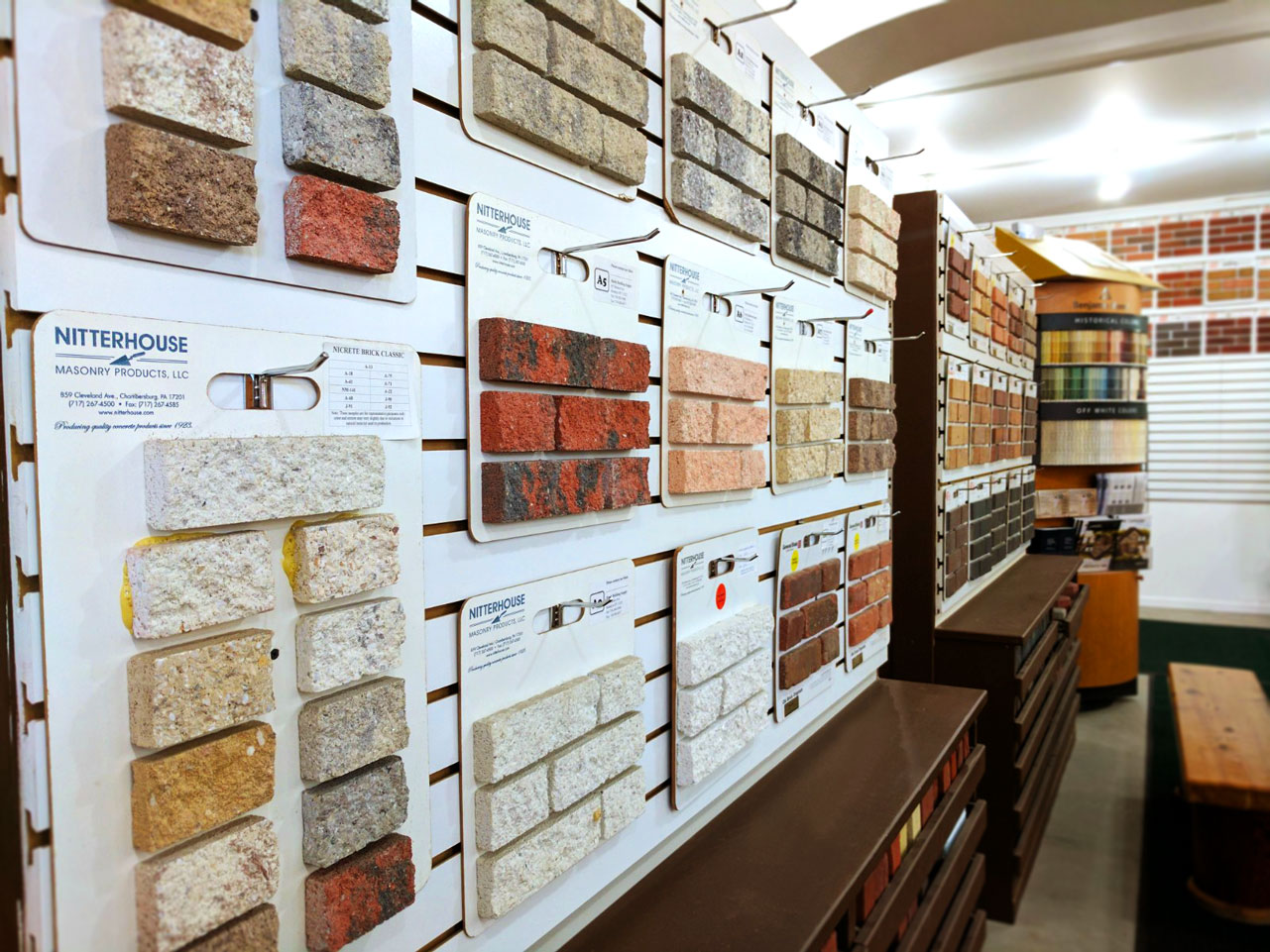 Stone veneer and thin brick samples