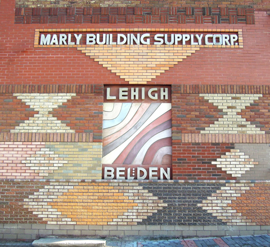 Lehigh and Belden panels set into the facade