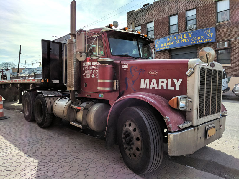 The old Marly tractor at the Meeker Avenue gate